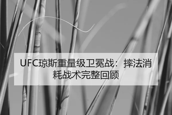 UFC琼斯重量级卫冕战：摔法消耗战术完整回顾